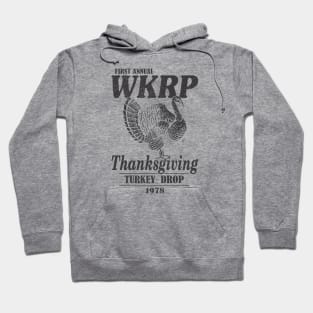 Wkrp Thanksgiving Turkey Drop Retro Hoodie